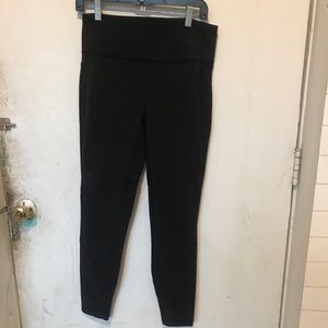 Lululemon Black Leggings with mesh side panels
